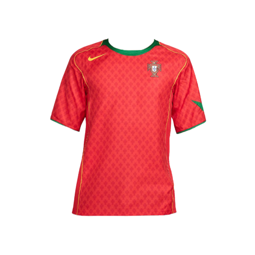 Nike Portugal 2004 Retro Soccer Replica Jersey Sport Red (Non Marking Ver.)