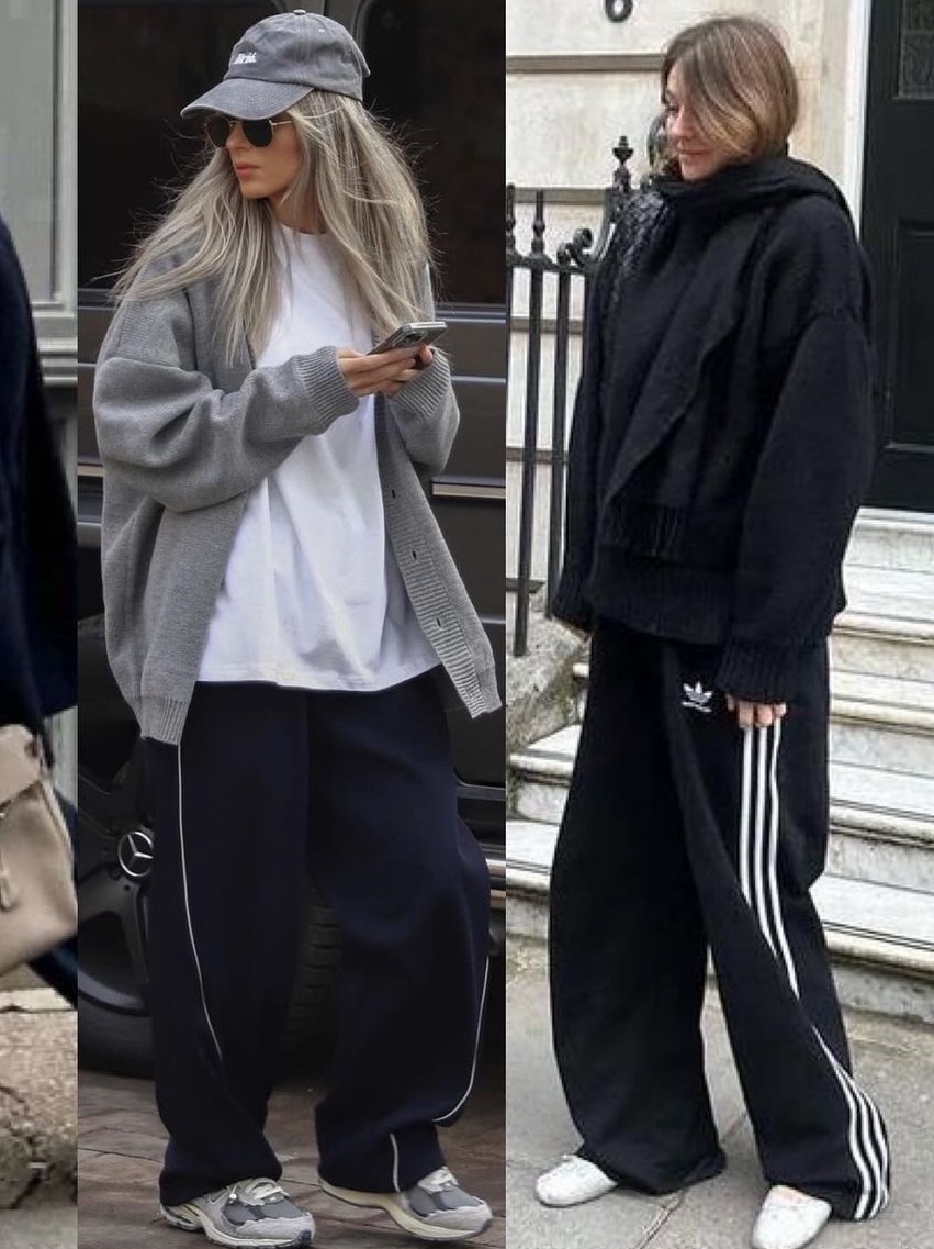 (W) Adidas Adilenium Season 2 Oversized Zip Off Track Pants Gender Neutral Black - KR Sizing, Needles Track Pants Poly Smooth Olive 착용 스타일 - 2