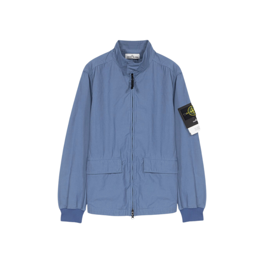 Stone Island 41033 Nylon Cotton Batavia Garment Dyed Jacket Mid Blue - 22SS