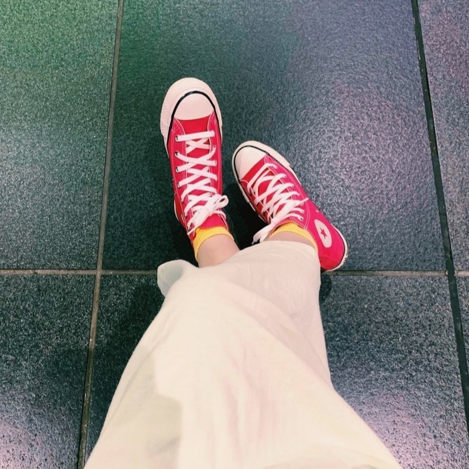 Converse Chuck Taylor All Star Core High Red 착용 스타일
