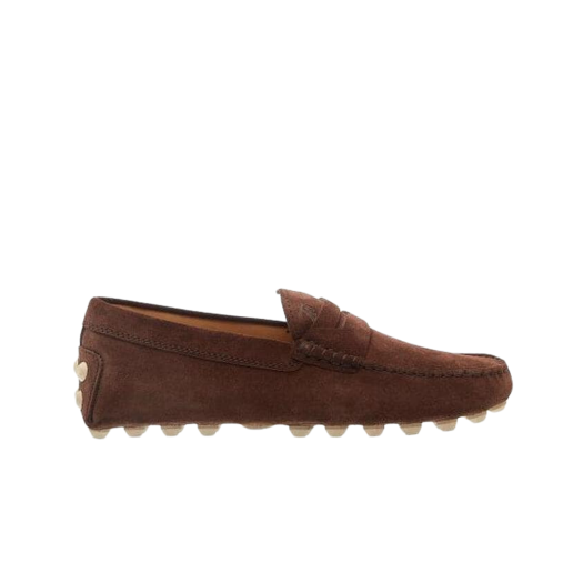Tod's Suede Gommino Bubble Brown