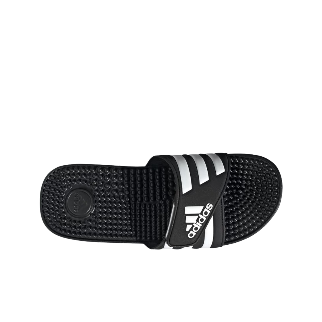 아디다스 아디사지 슬라이드 코어 블랙 클라우드 화이트(Adidas Adissage Slides Core Black Cloud White) - 2