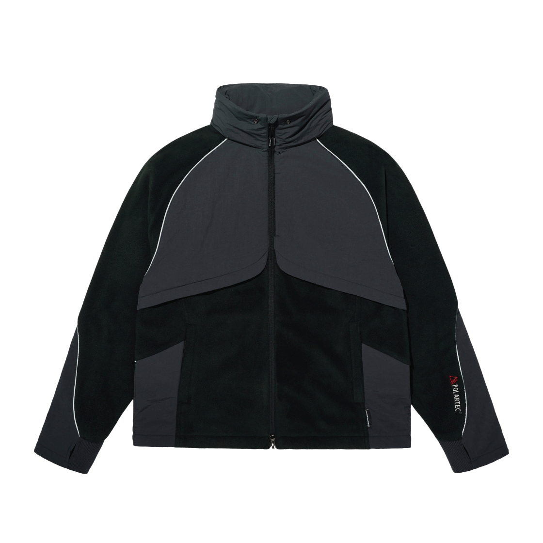 록히드마틴 3M 리플렉티브 디테일 폴라텍 집업 블랙