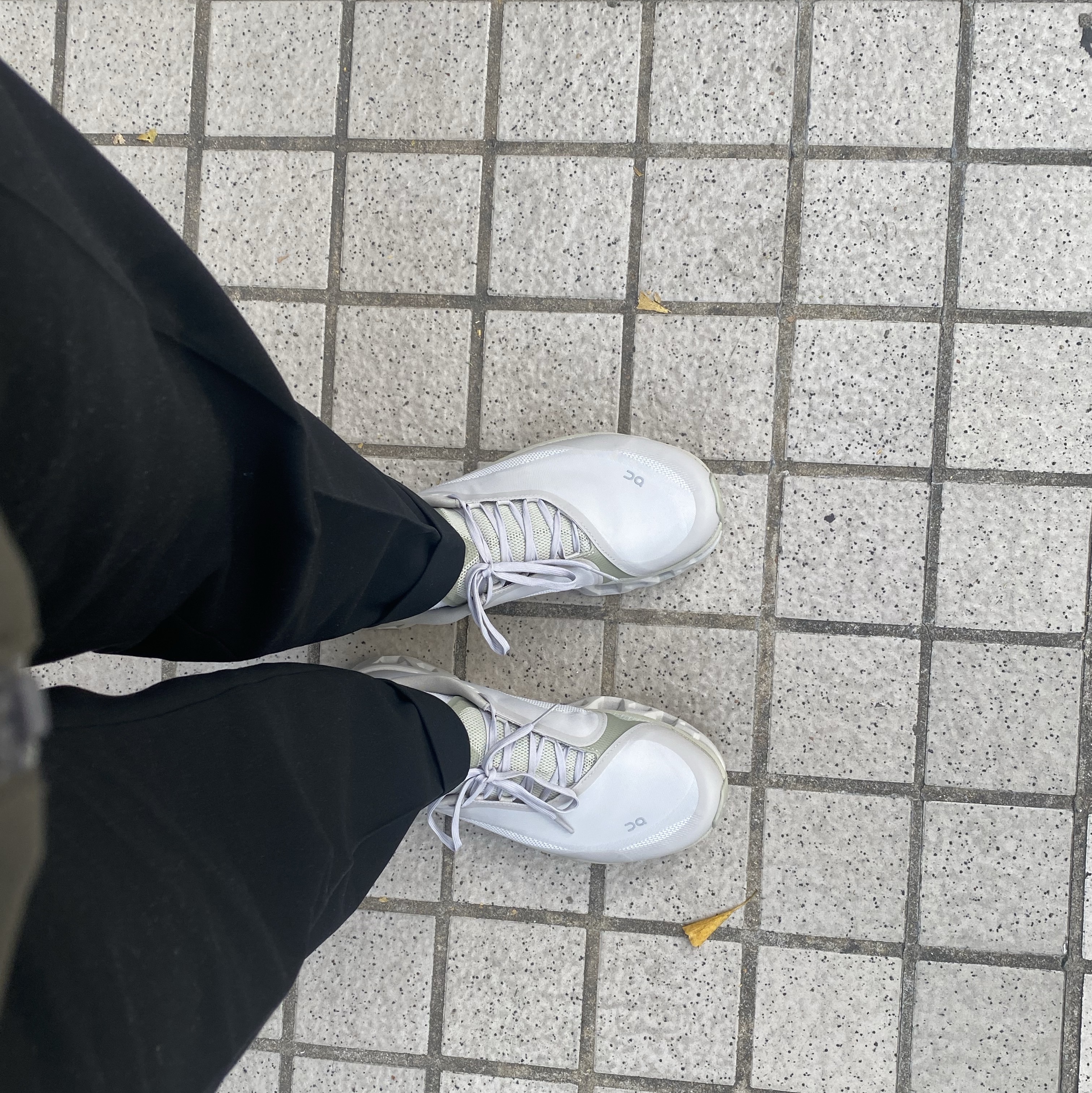 On Running x Post Archive Faction (Paf) Cloudmonster 2 Moondust Chalk 착용 스타일