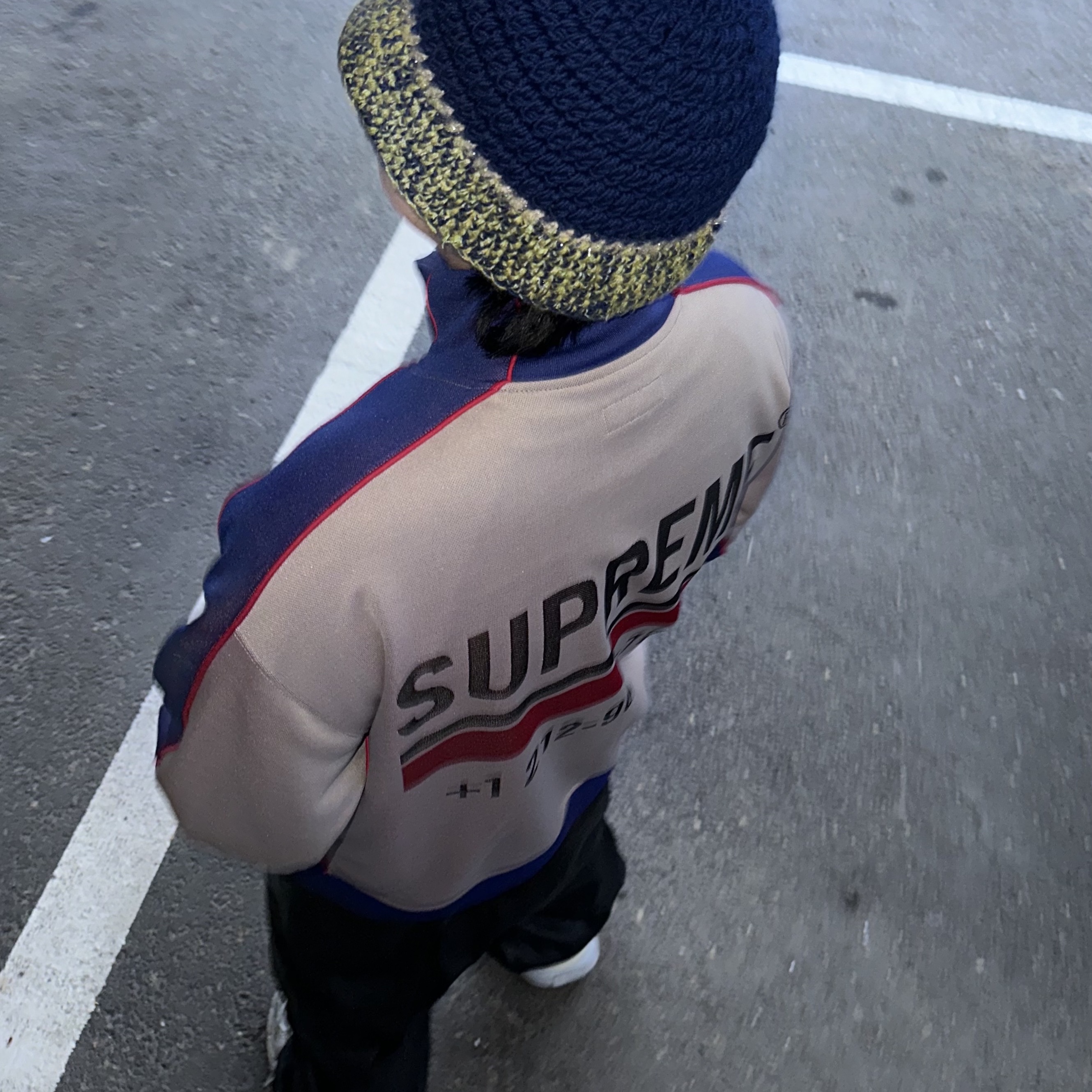 Supreme World Famous Jacquard Track Jacket Stone - 22FW, Balenciaga 3XL Sneakers Light Beige 착용 스타일 - 3