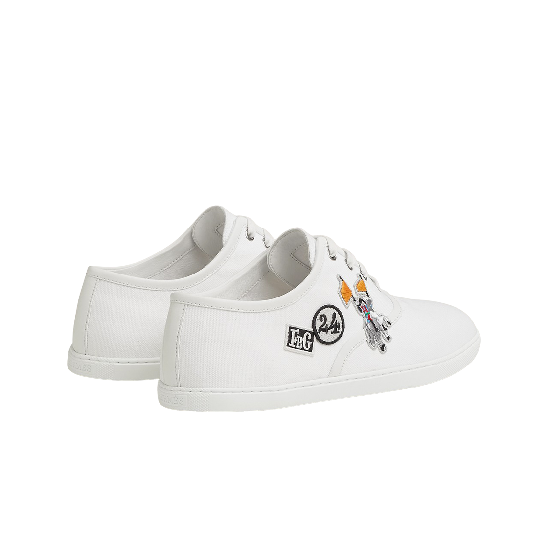 에르메스 이노센트 스니커즈 코튼 캔버스 나파 & 블랑(Hermes Innocent Sneaker Cotton Canvas Nappa & Blanc) - 3