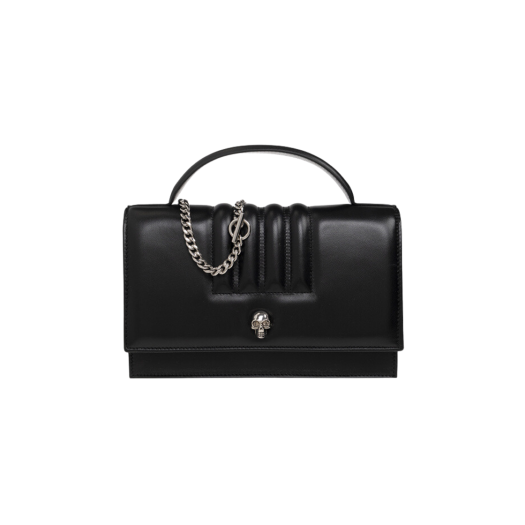 Alexander McQueen Top Handle Medium Skull Bag Black