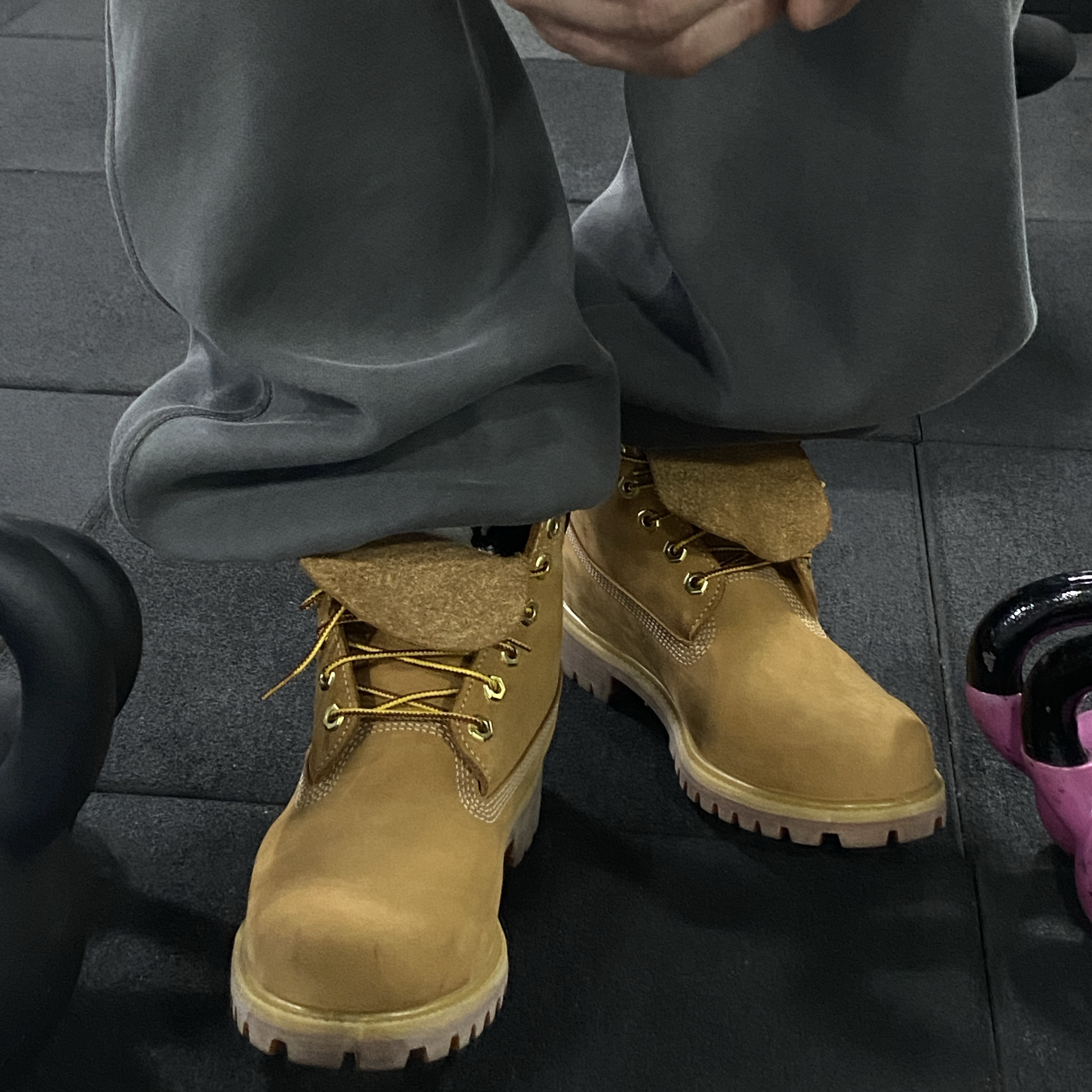 Timberland Premium 6 inch Waterproof Boot Wheat Nubuck - Wide 착용 스타일