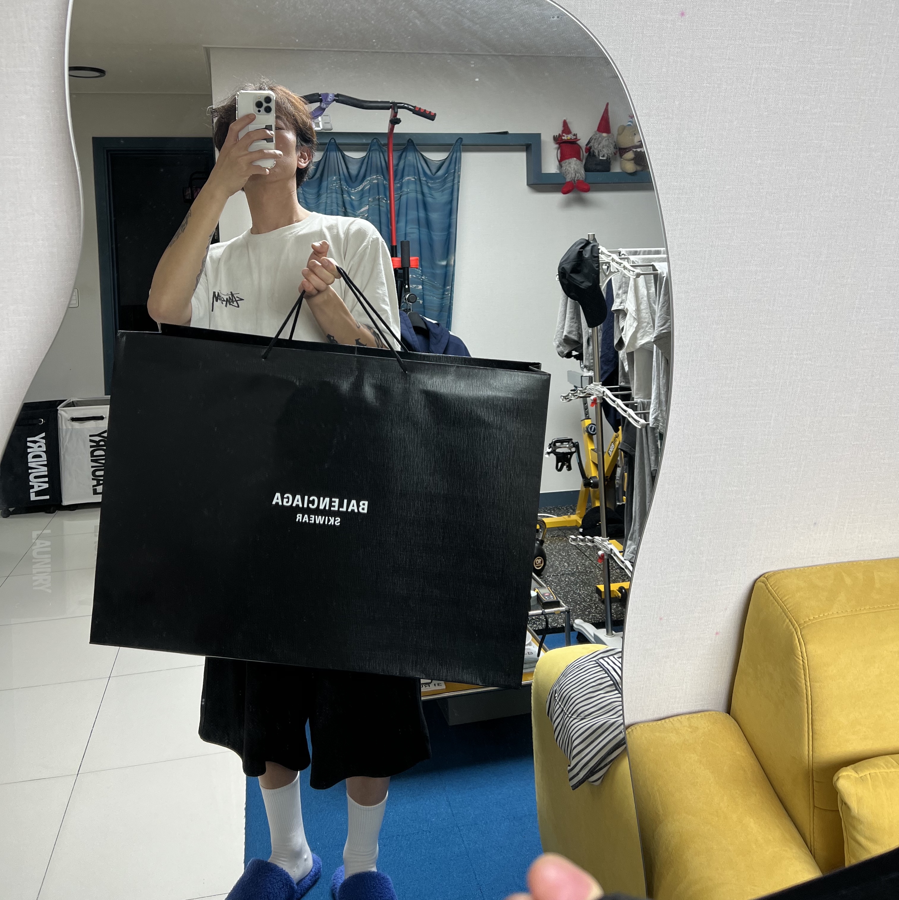 Balenciaga Skiwear Alaska Nylon Low Boot Black 착용 스타일 - 4
