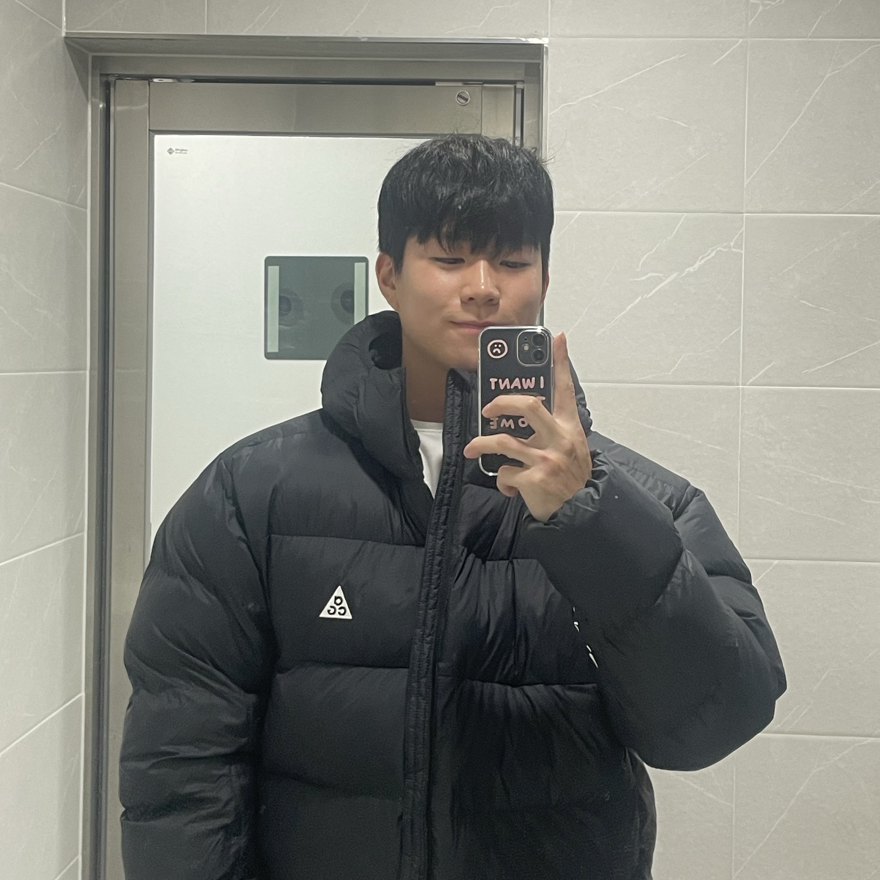 Nike ACG Therma-Fit ADV Lunar Lake Loose Hooded Jacket Black Summit White - Asia 착용 스타일
