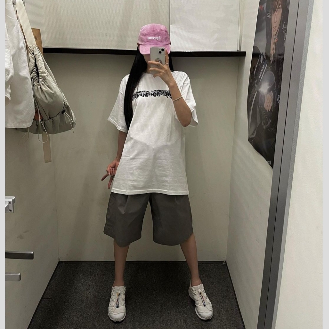 Supreme Waxed Ripstop Camp Cap Light Pink - 24FW 착용 스타일