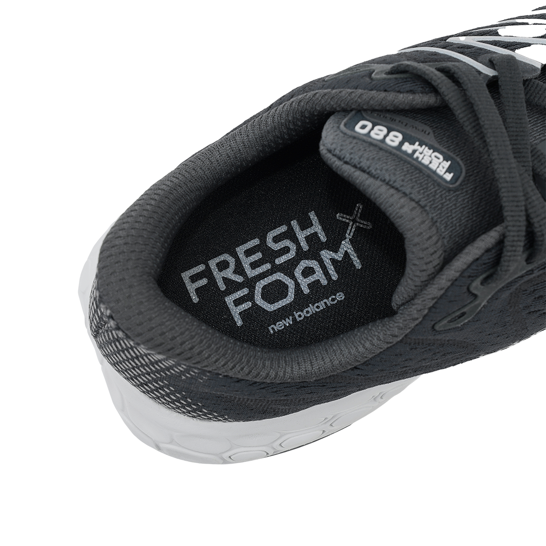 (W) 뉴발란스 프레쉬 폼 X 880v13 블랙탑 실버 메탈릭 - D 와이드((W) New Balance Fresh Foam X 880v13 Blacktop Silver Metallic - D Wide) - 7