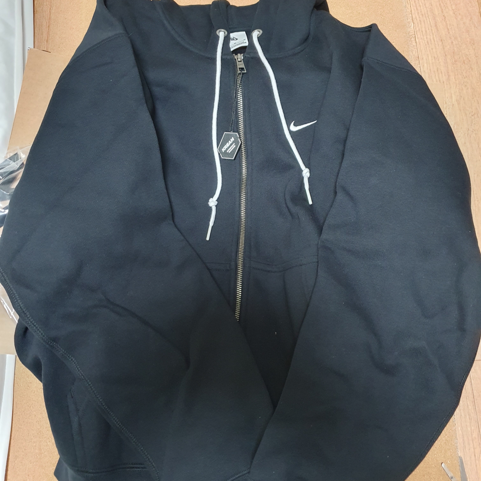 Nike NRG Solo Swoosh Full Zip Hoodie Black - Asia 착용 스타일