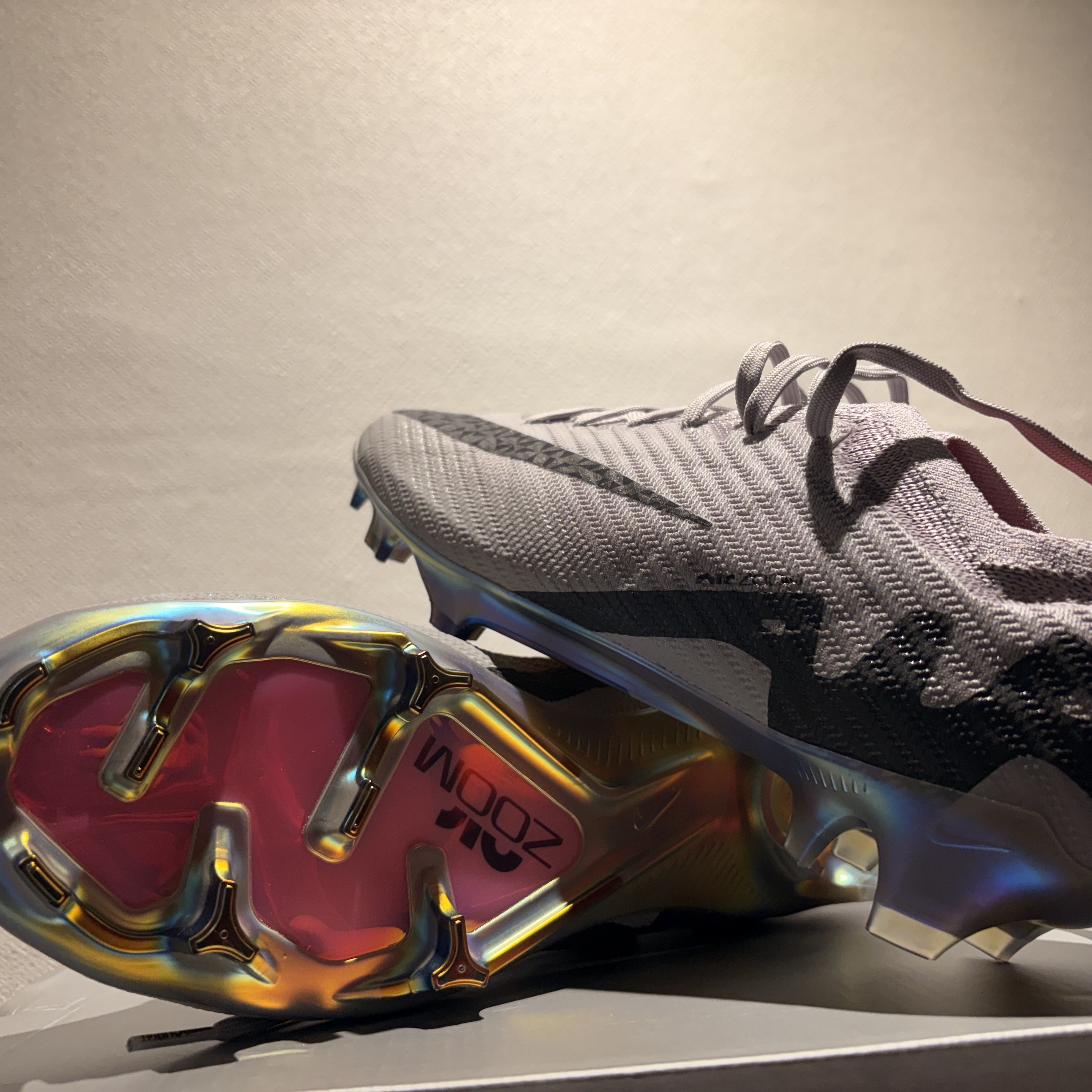 Nike Mercurial Vapor 15 Elite FG Atmosphere Grey Black 착용 스타일 - 6