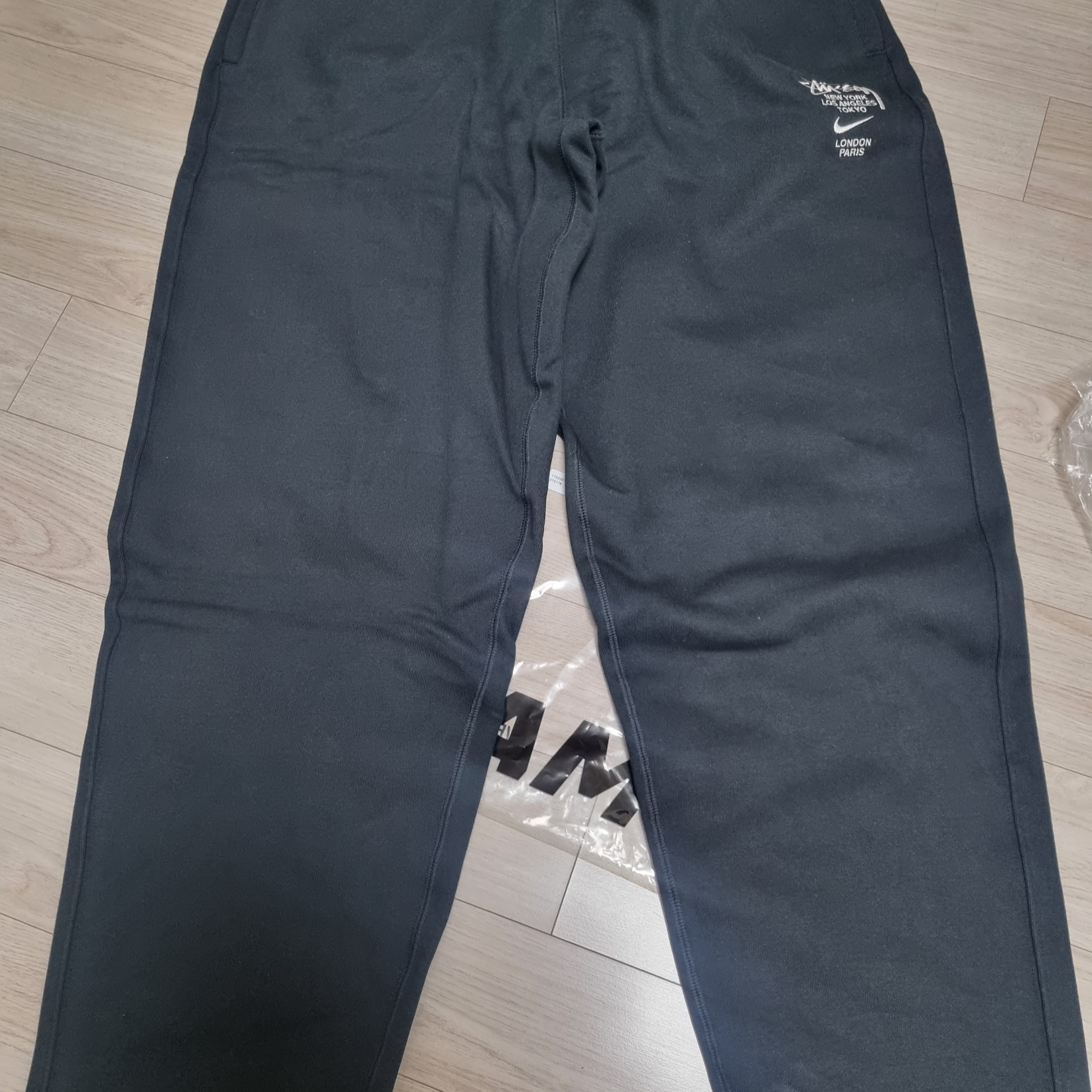 Nike x Stussy NRG ZR Fleece Pants Black - US/EU 착용 스타일 - 2