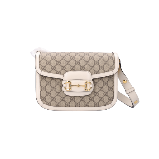 602204 Gucci Horsebit 1955 Shoulder Bag White