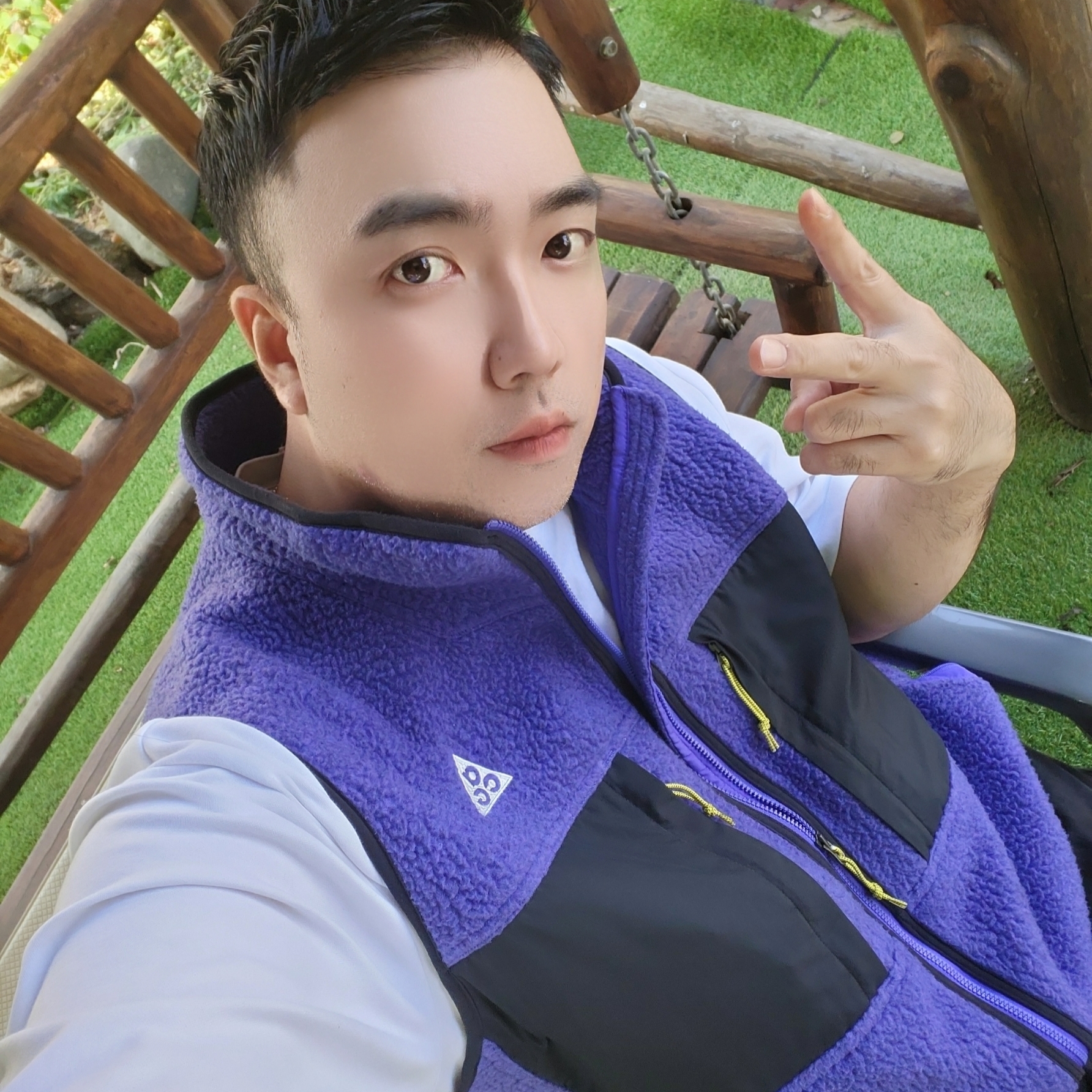 Nike ACG Arctic Wolf Vest Persian Violet Black - Asia 착용 스타일 - 2