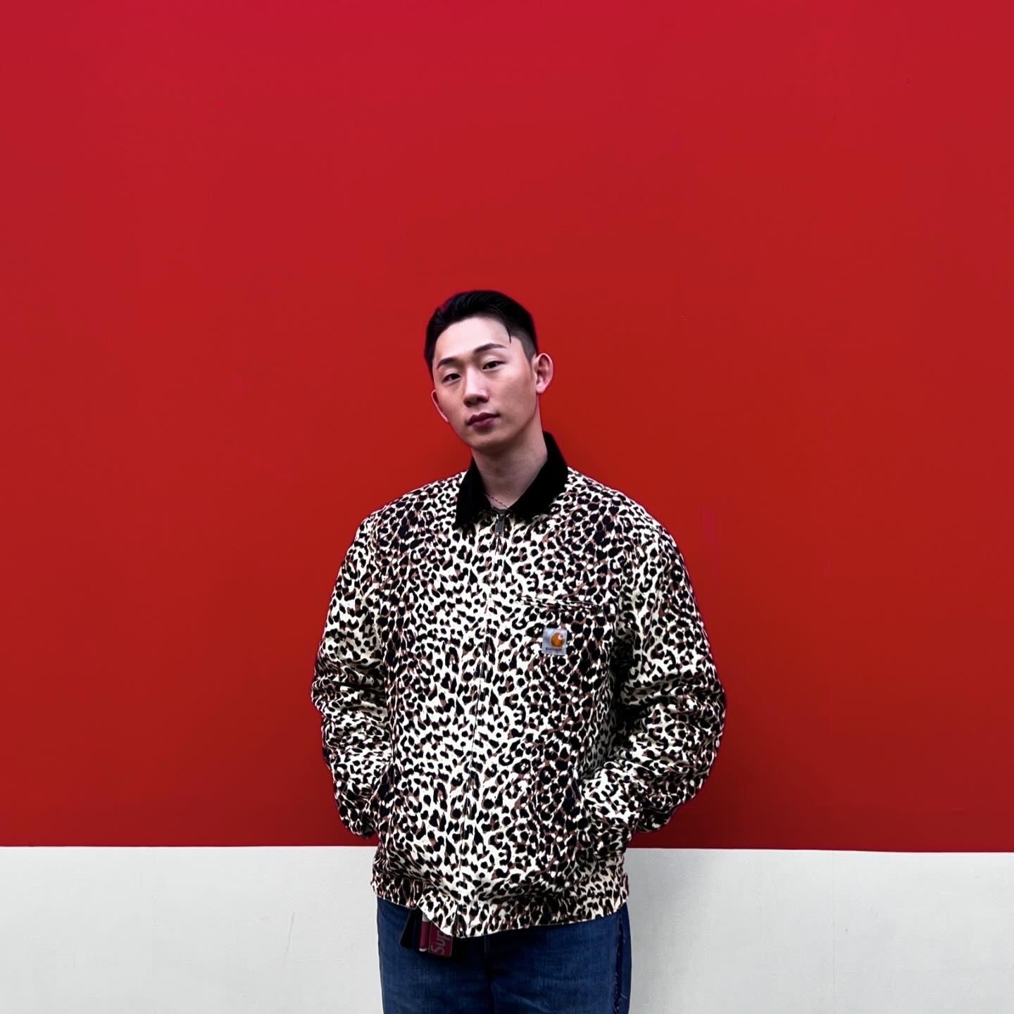 Carhatt WIP x Wacko Maria OG Detroit Jacket Black 착용 스타일 - 2