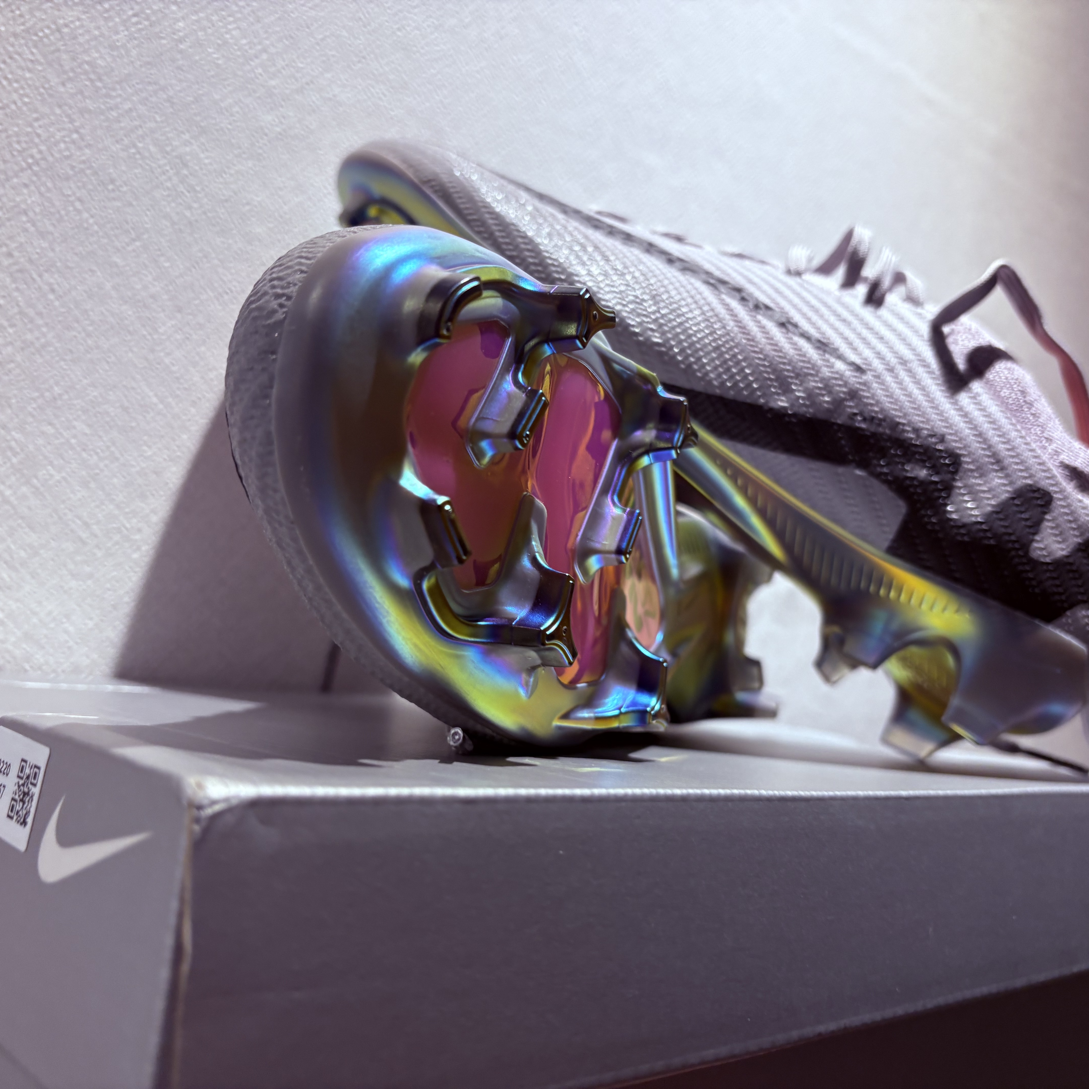 Nike Mercurial Vapor 15 Elite FG Atmosphere Grey Black 착용 스타일 - 3