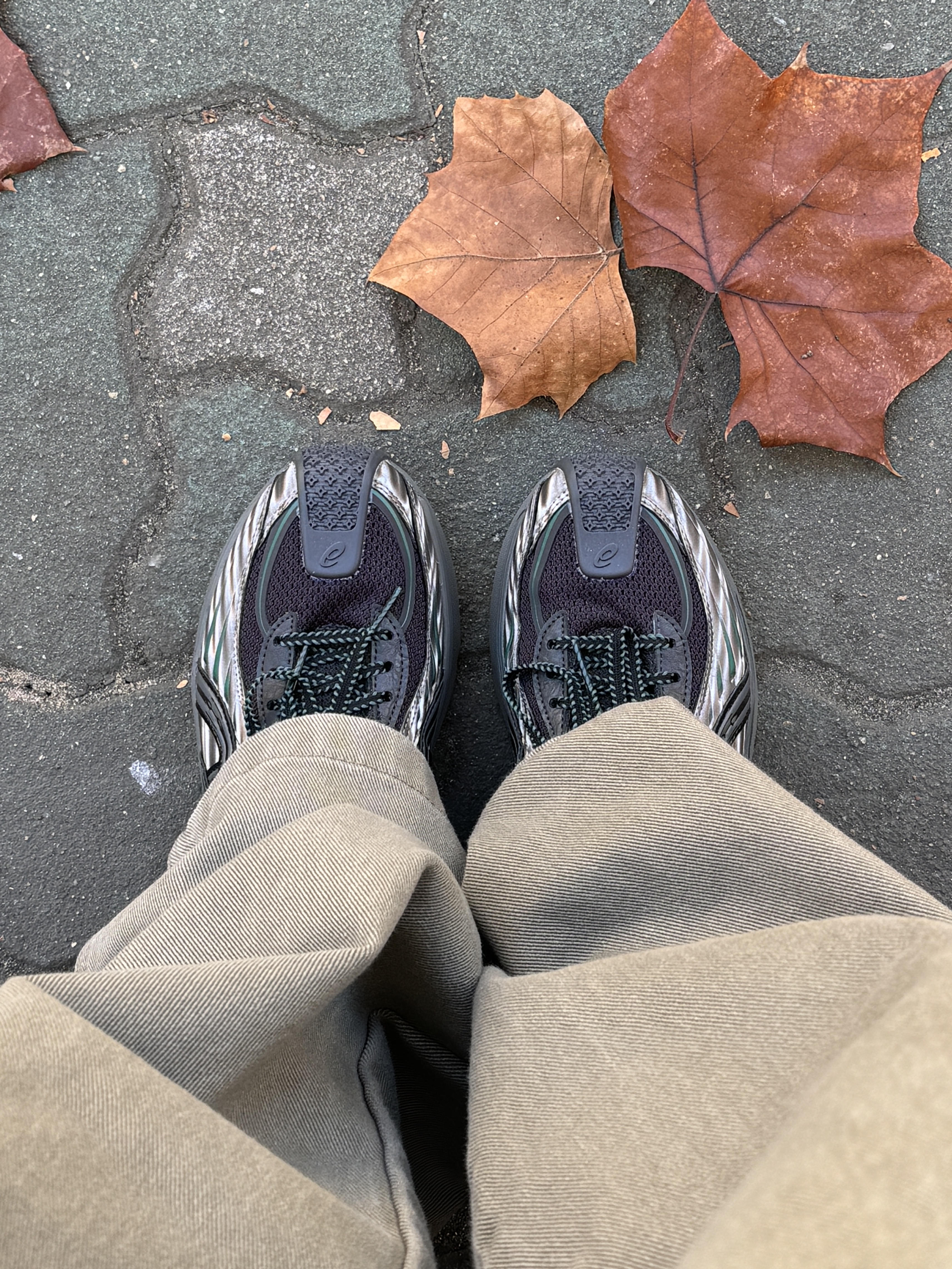 (W) Asics x Kiko Kostadinov Gel-Flammae Grey Black 착용 스타일