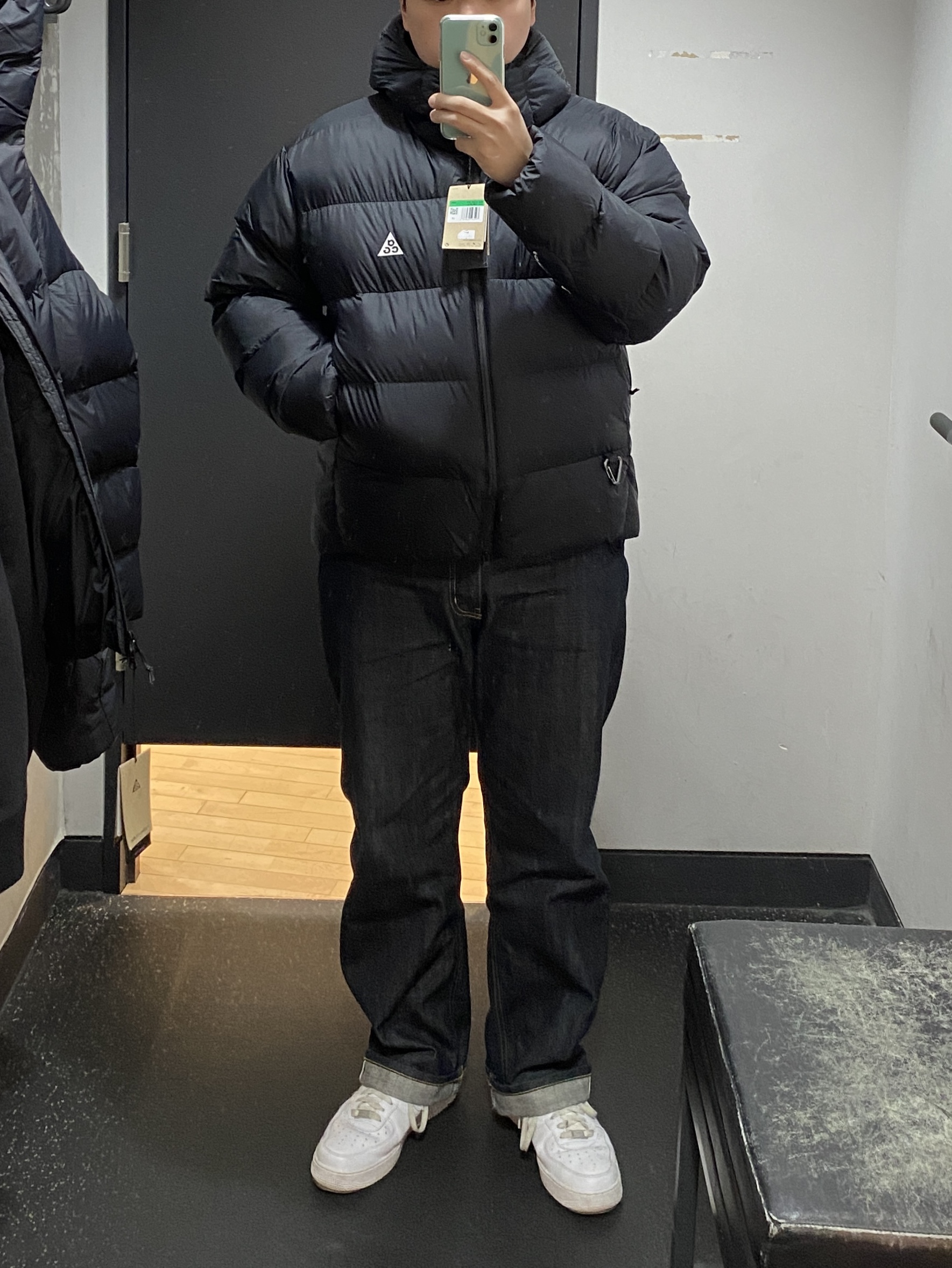 Nike ACG Therma-Fit ADV Lunar Lake Loose Hooded Jacket Black Summit White - Asia, Nike Air Force 1 '07 Low White 착용 스타일 - 1