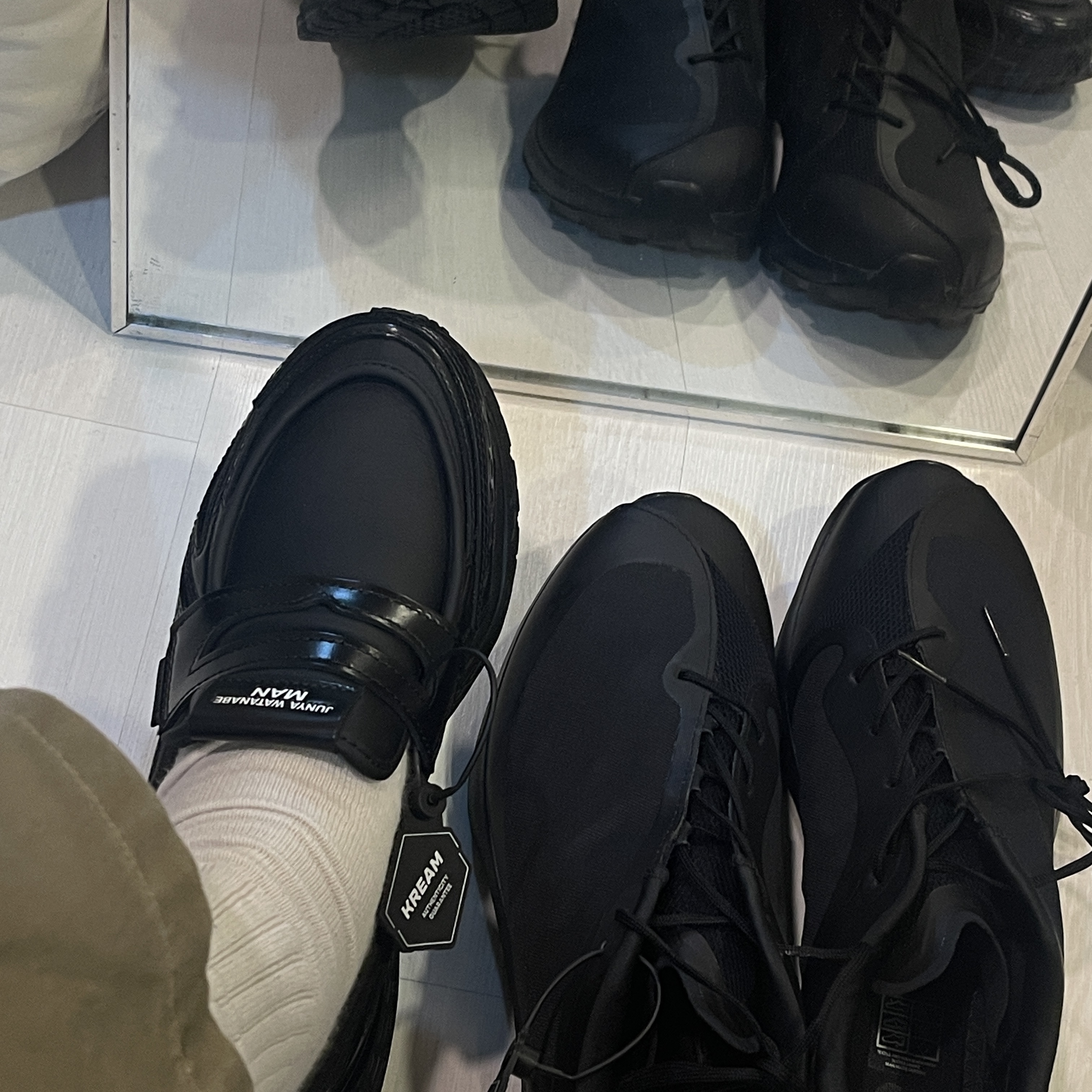 New Balance x Junya Watanabe Man 1906L Black 착용 스타일 - 3
