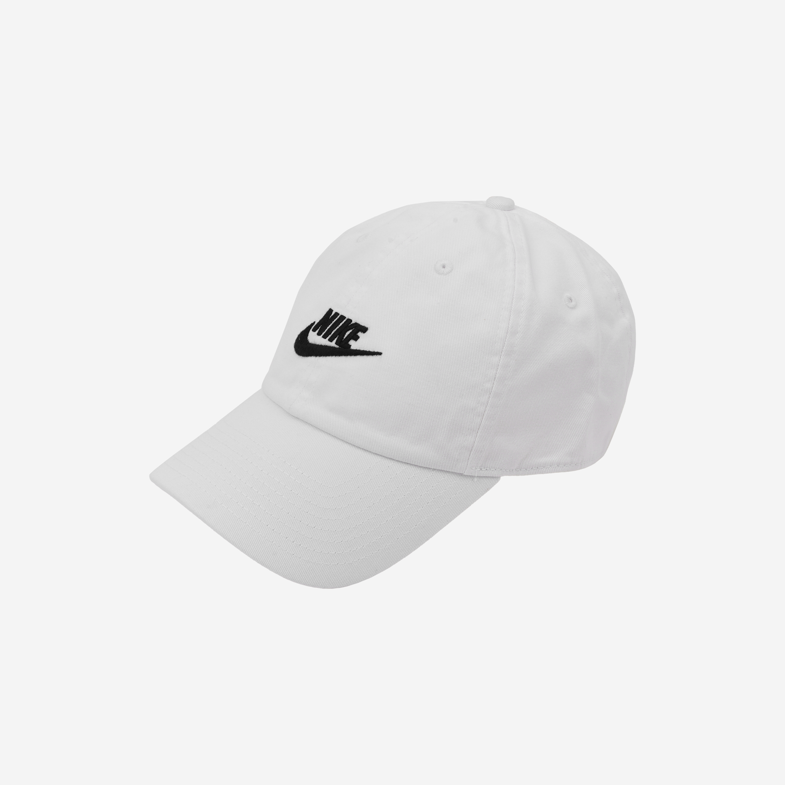 Nike Club Unstructured Futura Washed Cap White