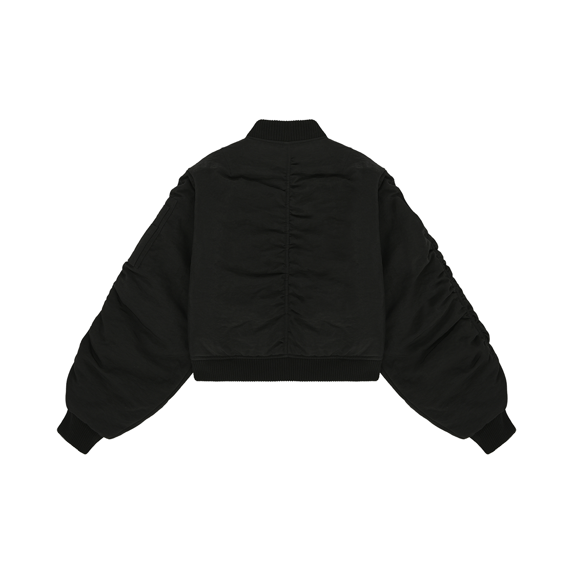 세이스라 셔링 MA 1 자켓 블랙(SAYSRA Shirring MA 1 Jacket Black) - 2