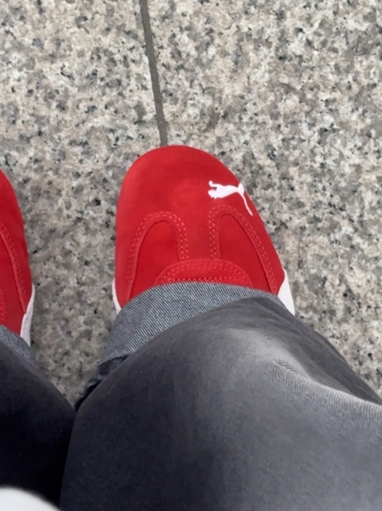Puma Speedcat OG Red White 착용 스타일