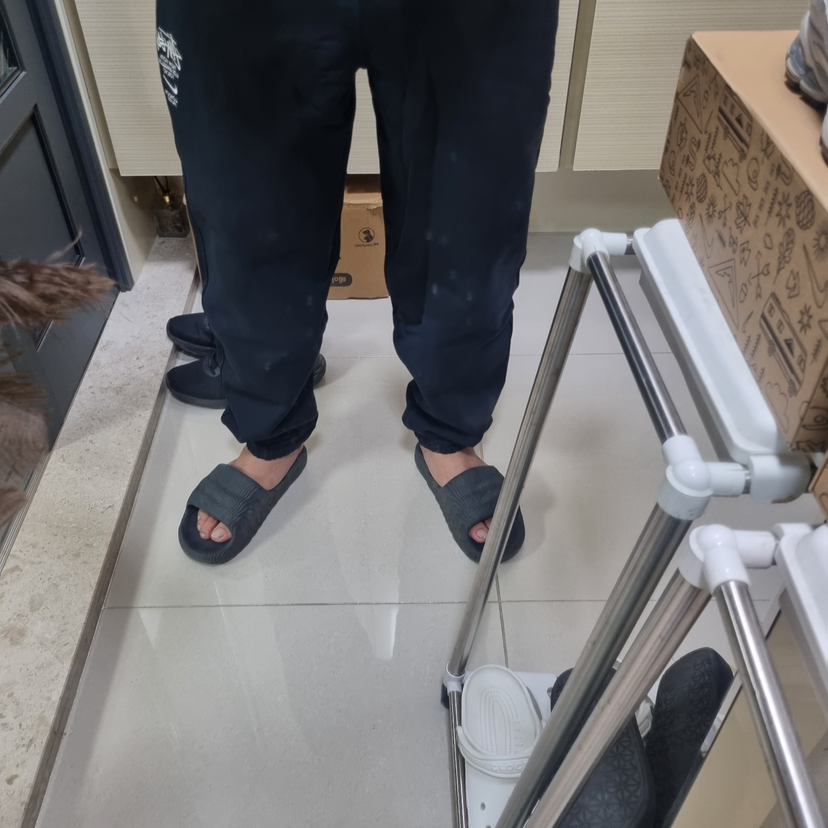 Nike x Stussy NRG ZR Fleece Pants Black - US/EU 착용 스타일 - 3