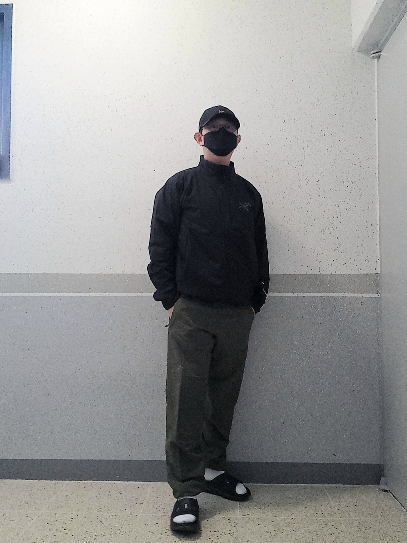 Arc'teryx Allium Insulated Jacket Black, Arc'teryx Small Bird Cap Black 착용 스타일 - 1