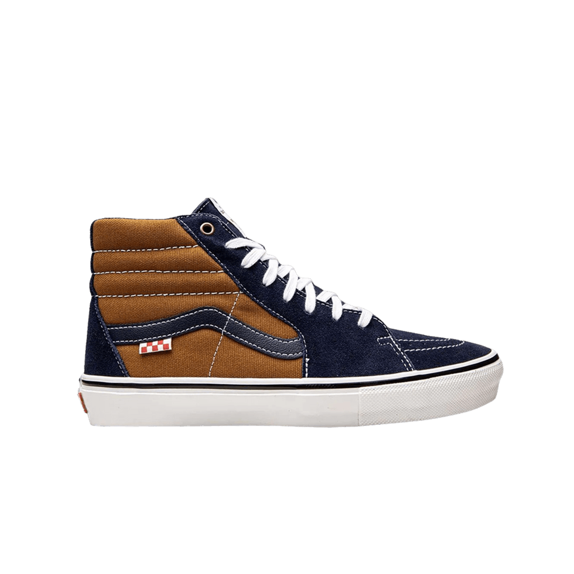 반스 x 데인 레이놀즈 스케이트 스케이트 하이 네이비 골든 브라운(Vans x Dane Reynolds Skate Sk8-Hi Navy Golden Brown) - 1