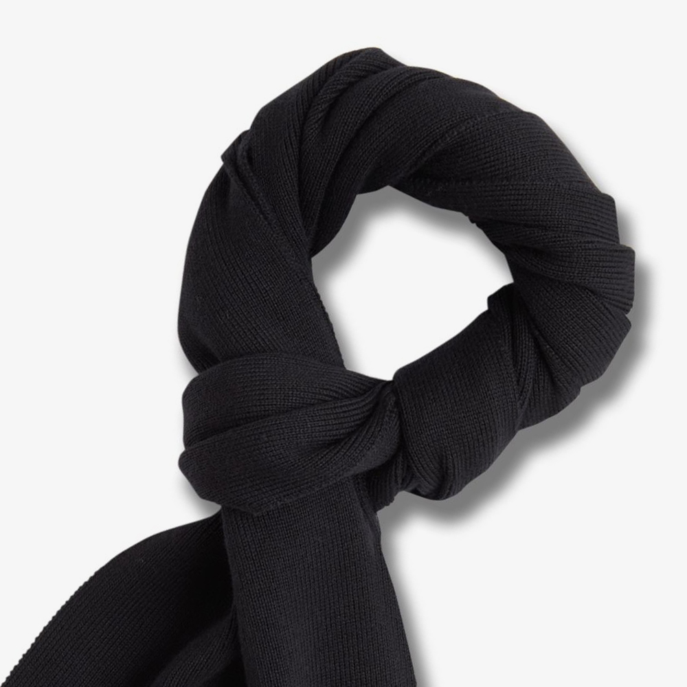 프레드페리 트윈 팁 메리노울 스카프 블랙(Fred Perry Twin Tipped Merino Wool Scarf Black) - 2