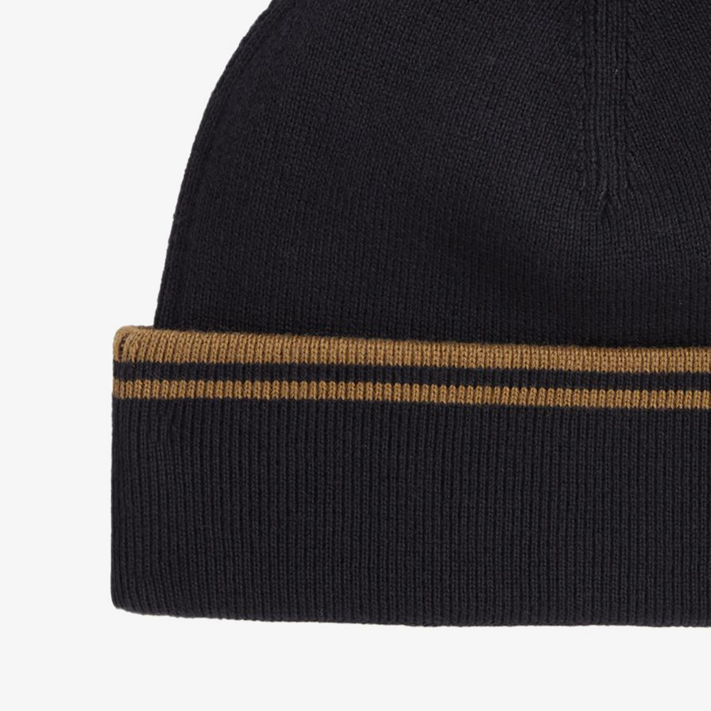 프레드페리 트윈 팁 메리노울 비니 블랙(Fred Perry Twin Tipped Merino Wool Beanie Black) - 4