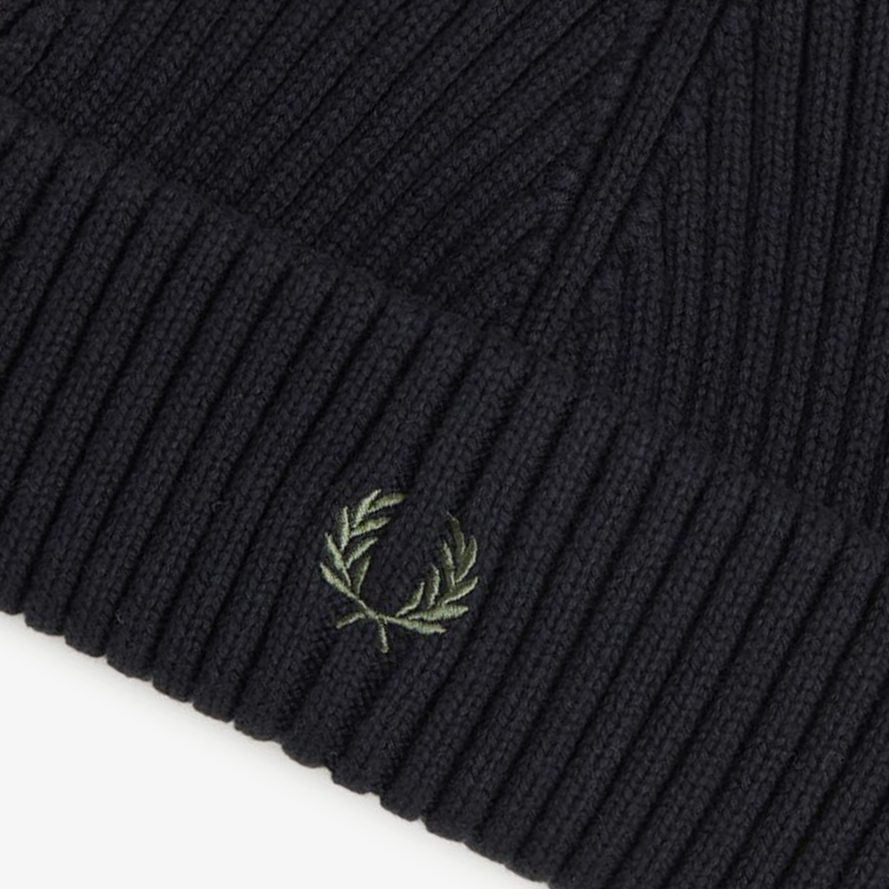프레드페리 코튼 립 비니 블랙(Fred Perry Cotton Rib Beanie Black) - 5