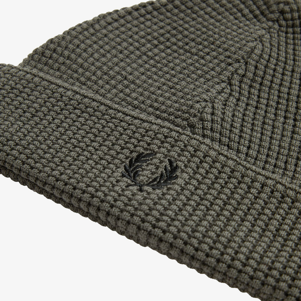 프레드페리 와플 니트 코튼 비니 필드그린(Fred Perry Waffle Knit Beanie Field Green) - 5