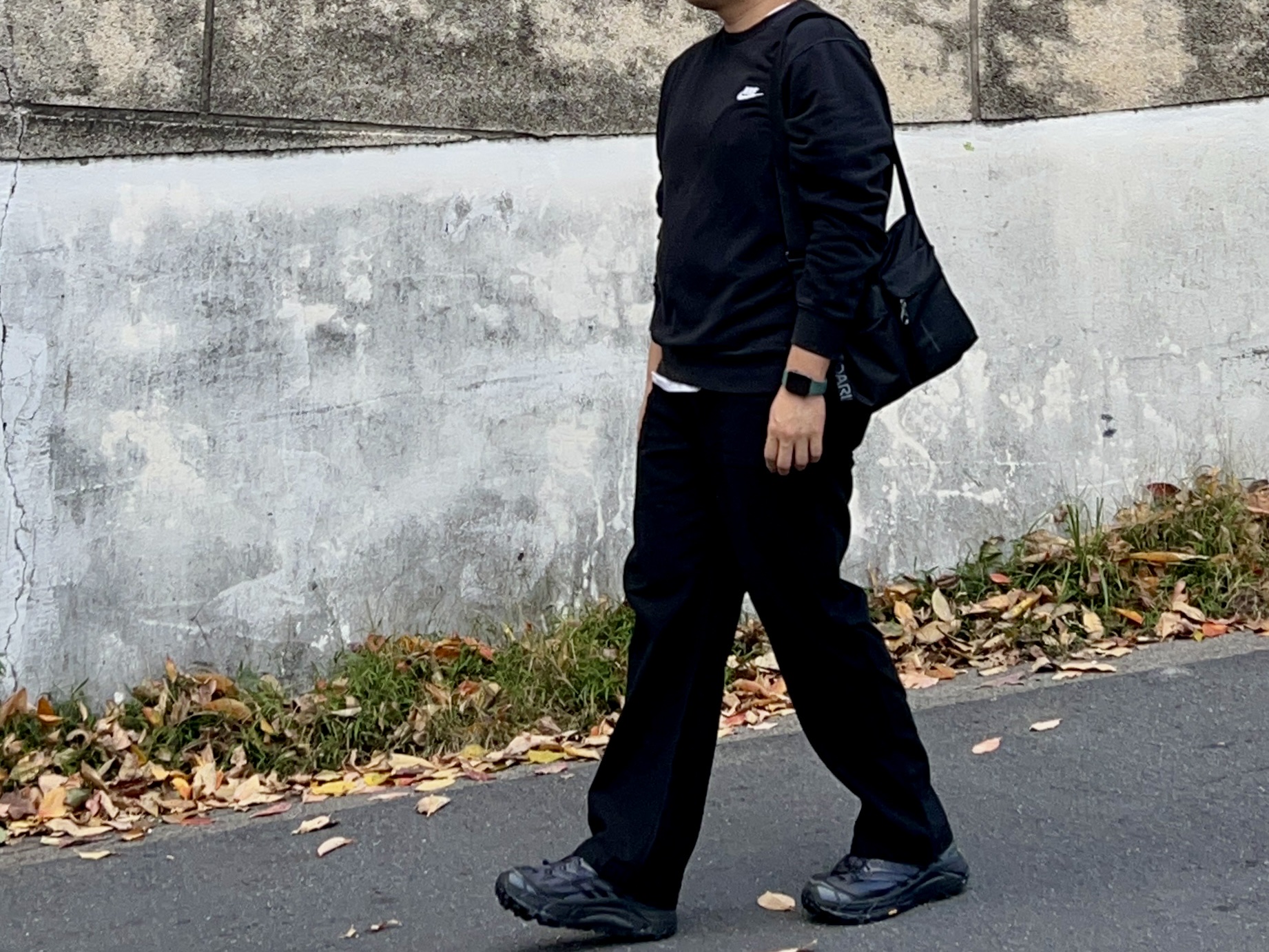 Hoka Mafate Three 2 Black 착용 스타일
