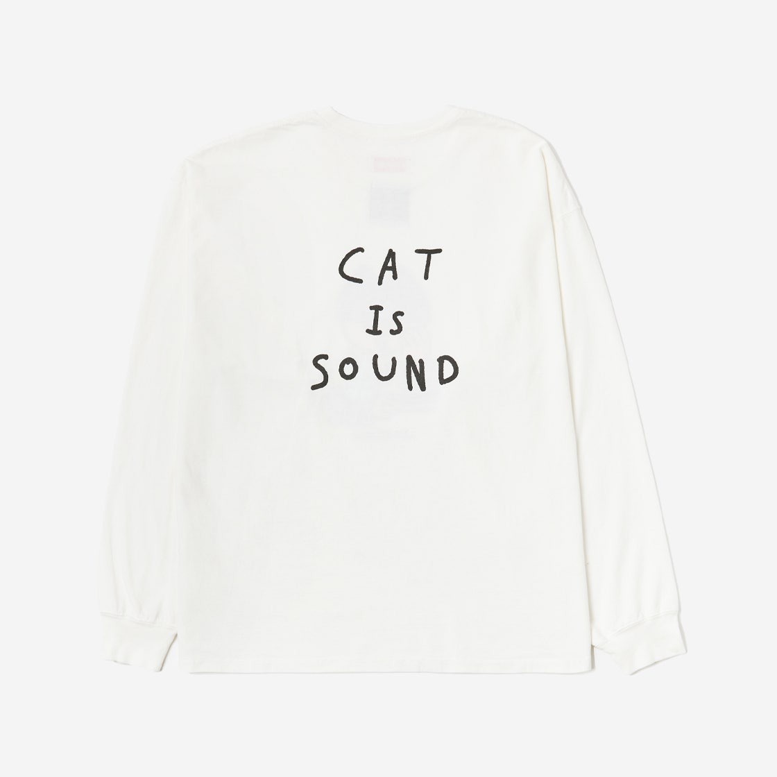 LB2024T014 Lelbobrown Cat is Sound Drawing LS T-Shirt Ivory - #2