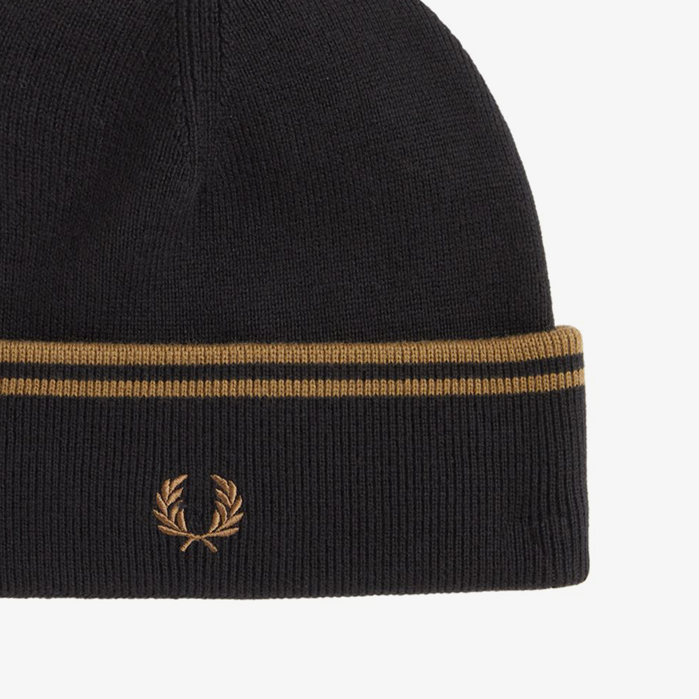 프레드페리 트윈 팁 메리노울 비니 블랙(Fred Perry Twin Tipped Merino Wool Beanie Black) - 3