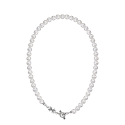 Scudo Extrabold Point Garden Plain Pearl Necklace 8mm