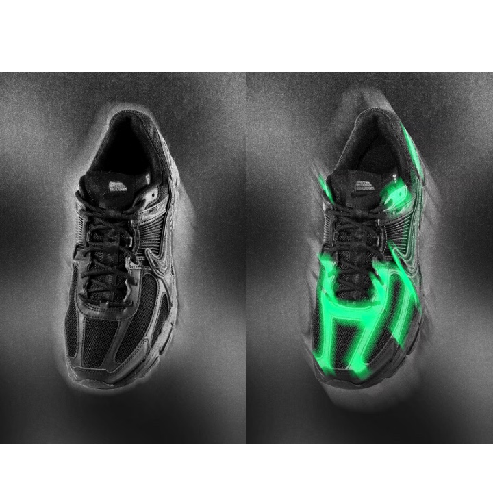 Nike x Dover Street Market Zoom Vomero 5 SP Black 착용 스타일 - 2