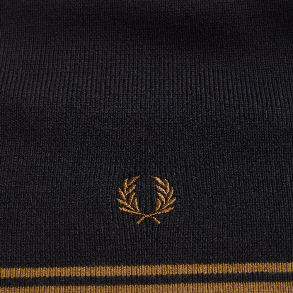 프레드페리 트윈 팁 메리노울 스카프 블랙(Fred Perry Twin Tipped Merino Wool Scarf Black) - 4