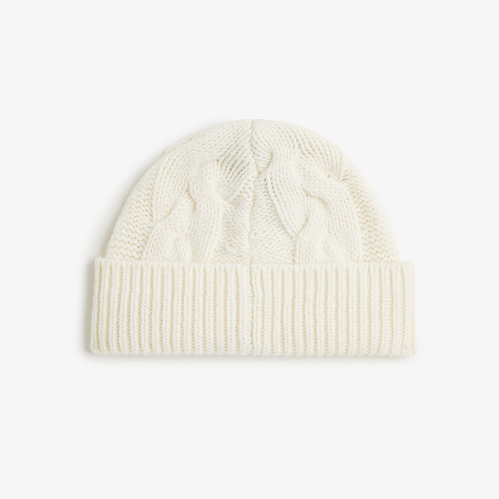 프레드페리 램스울 케이블 비니 에크루(Fred Perry Lambswool Cable Beanie Ecru) - 2