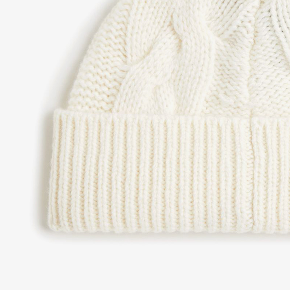 프레드페리 램스울 케이블 비니 에크루(Fred Perry Lambswool Cable Beanie Ecru) - 4
