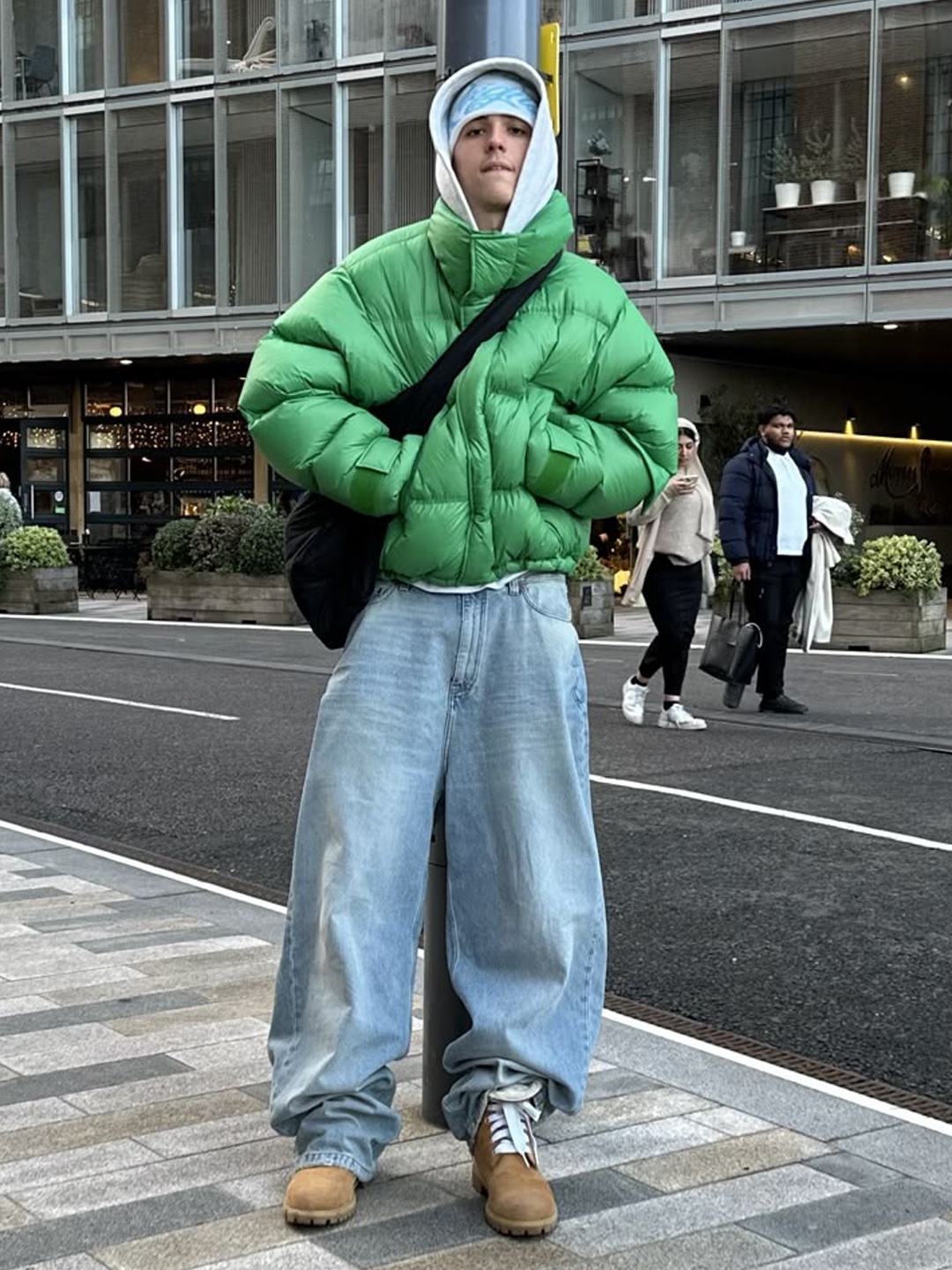 Nike NSW Puffer Jacket Fir - Asia, The North Face On Ball Jacket Khaki 착용 스타일 - 2