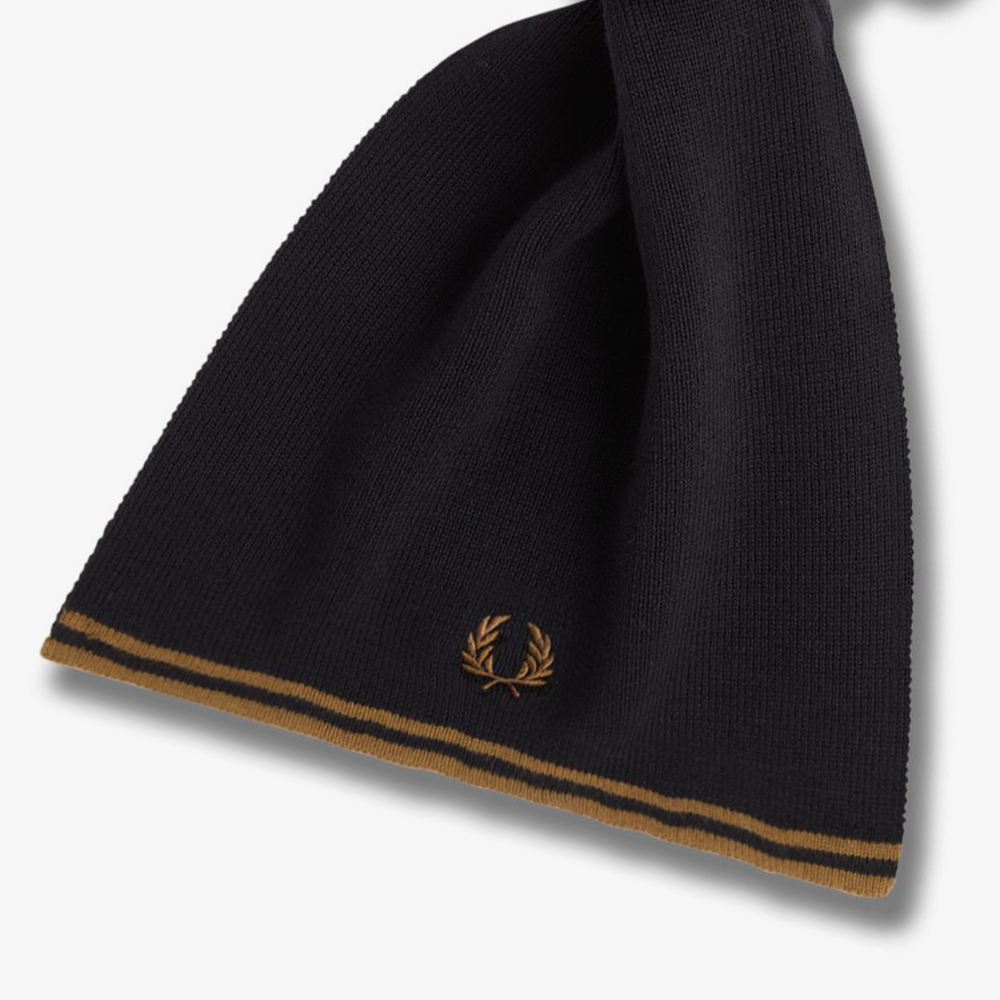 프레드페리 트윈 팁 메리노울 스카프 블랙(Fred Perry Twin Tipped Merino Wool Scarf Black) - 3