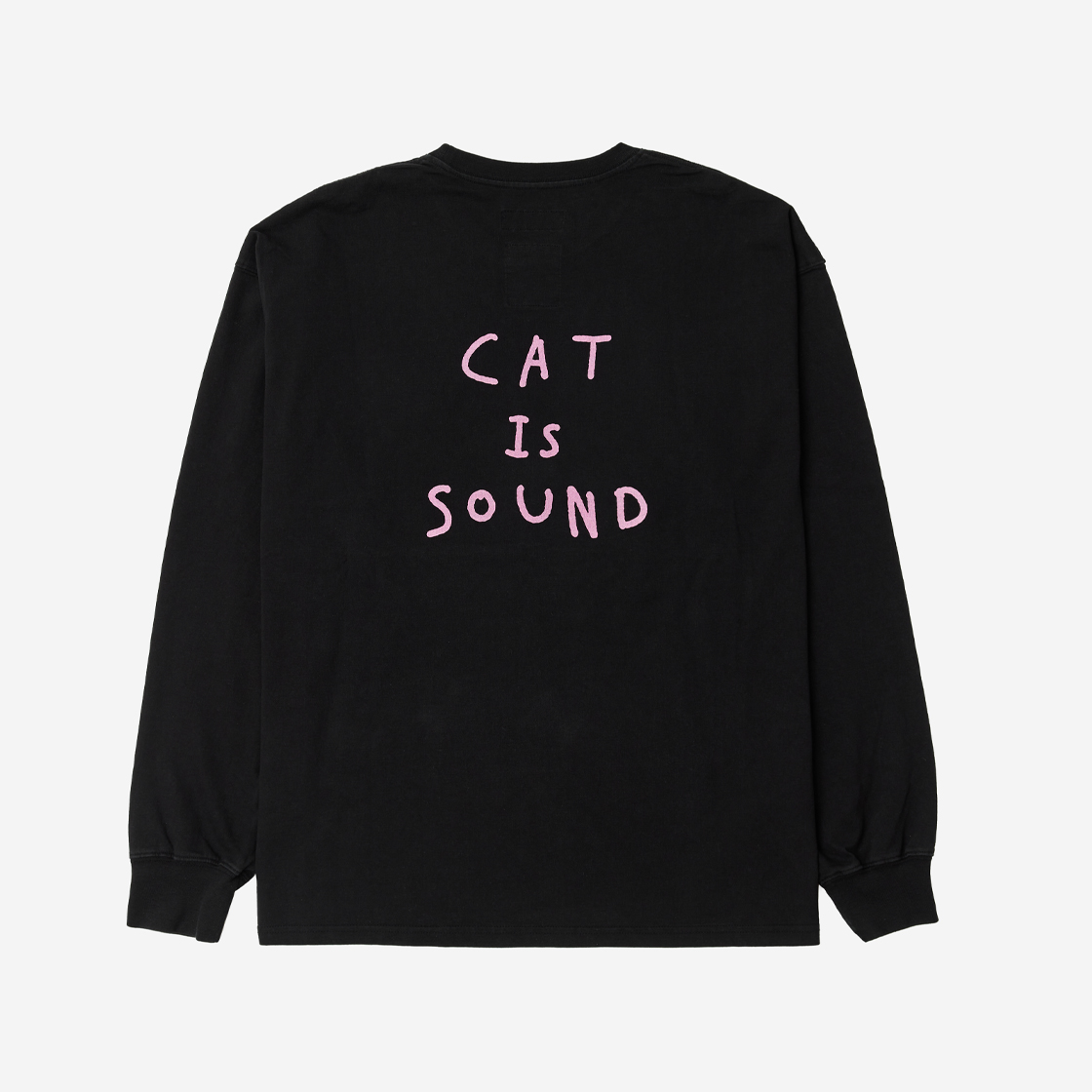 렐보브라운 캣 이즈 사운드 드로잉 롱슬리브 블랙(Lelbobrown Cat is Sound Drawing LS T-Shirt Black) - 2