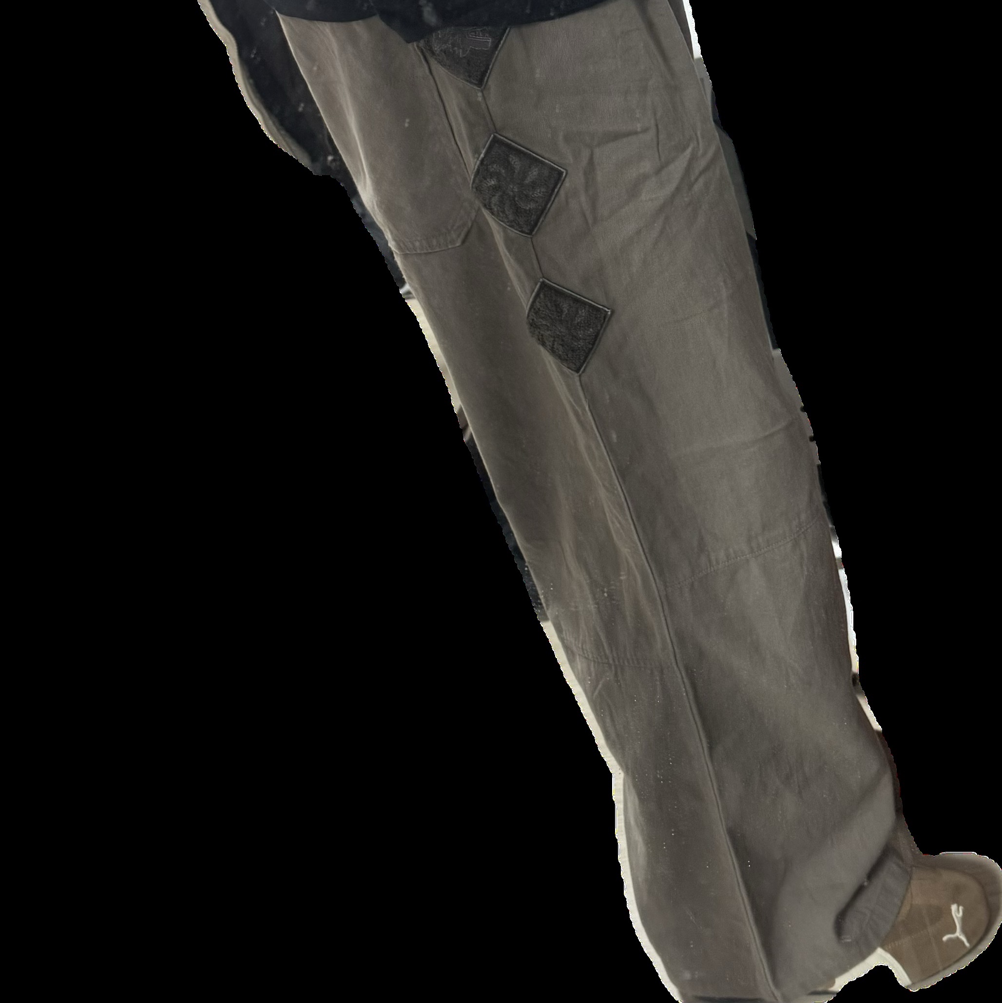 Polyteru x HANK Gosima Pants Khaki Gray - 24SS, Puma Speedcat Archive Haute Coffee Frosted Ivory 착용 스타일