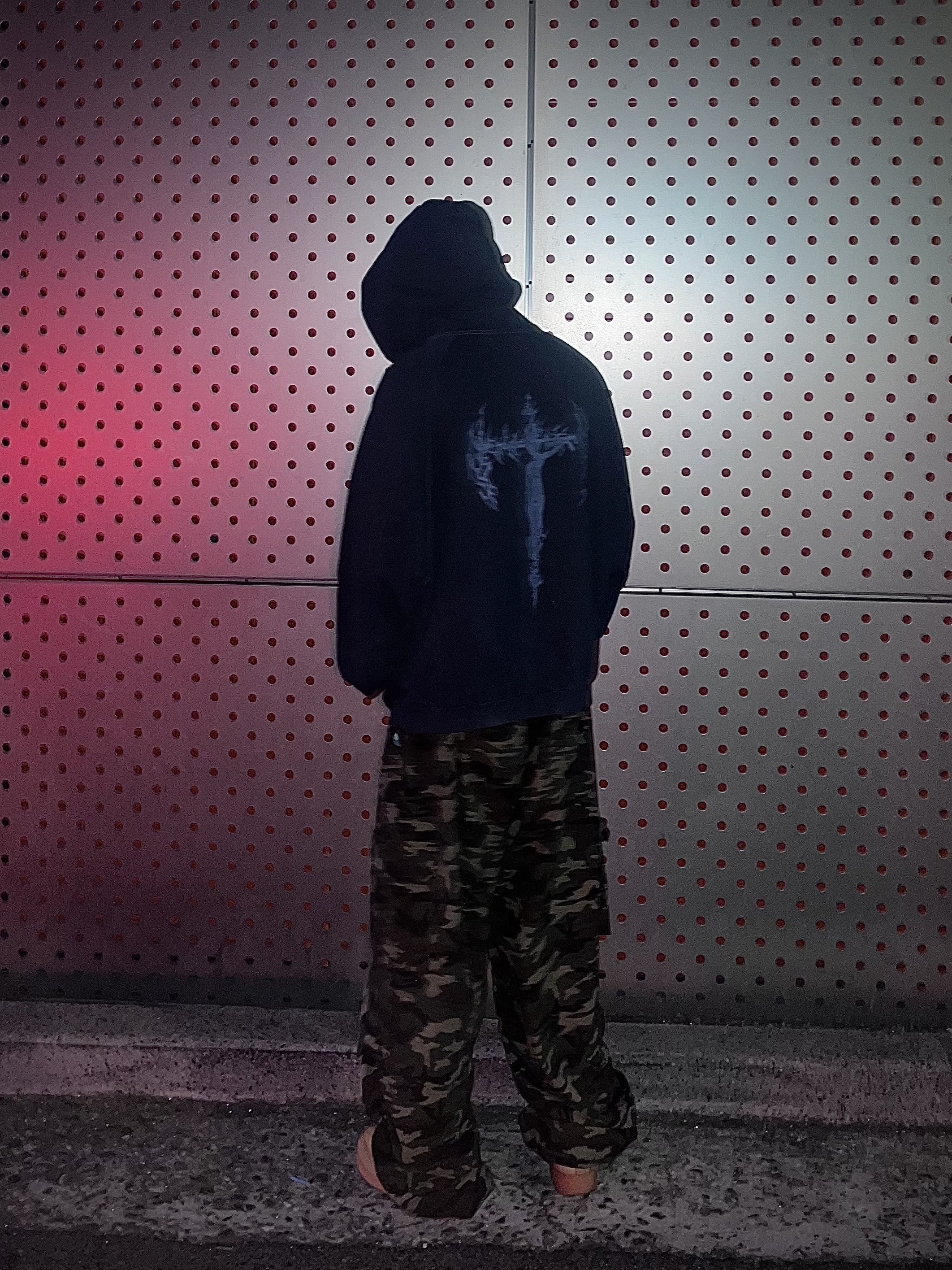 Nike Air Force 1 '07 WB Flax, [KREAM 단독] AOP x Side Service Uzumaki Track Jacket Navy Black 착용 스타일 - 2
