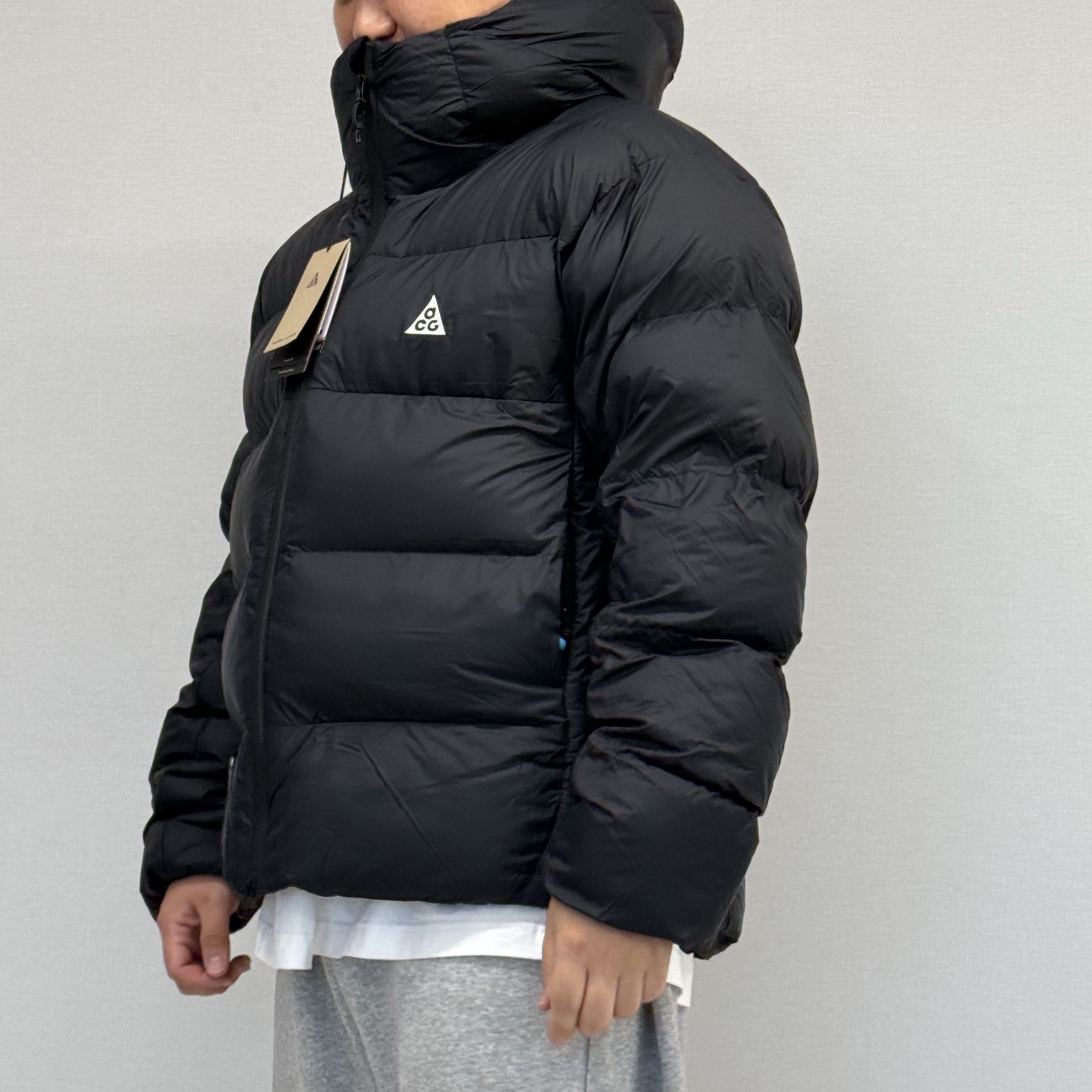 Nike ACG Therma-Fit ADV Lunar Lake Loose Hooded Jacket Black Summit White - Asia 착용 스타일 - 1